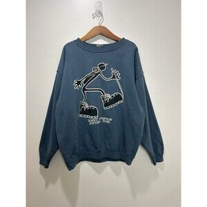 VTG 90s EMI Stick Figure Rocky Mountain National Park Sweatshirt Size L